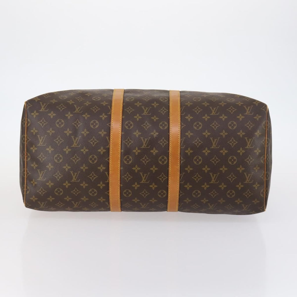 Louis Vuitton Keepall Bag Monogram Canvas Brown Canvas Travel Bag
