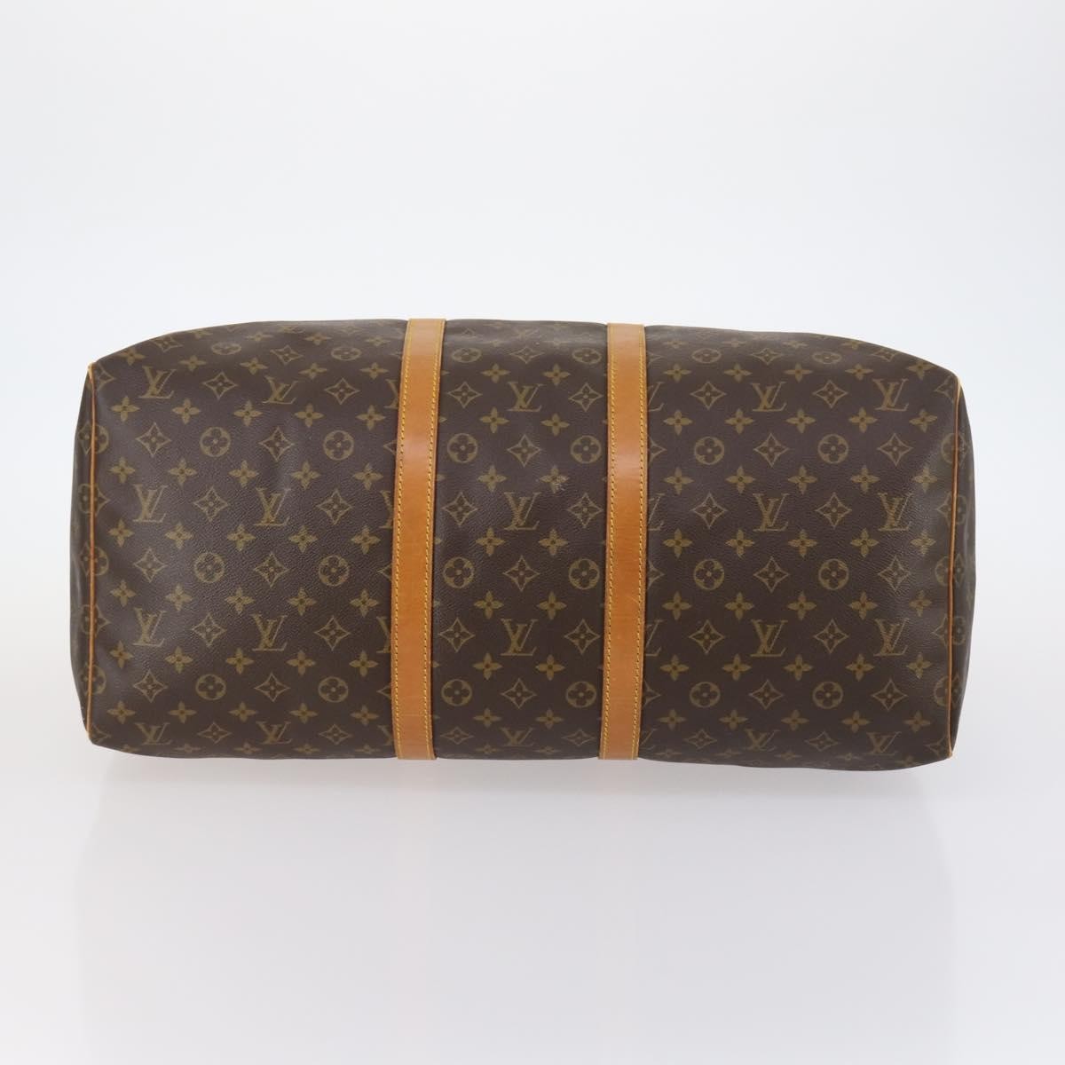 Louis Vuitton Keepall Bag Monogram Canvas Brown Canvas Travel Bag