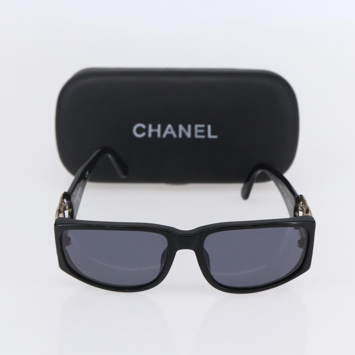 Chanel Chanel Logo Sunglasses Eye Wear Plastic Black Plastic Sunglasse Accessory