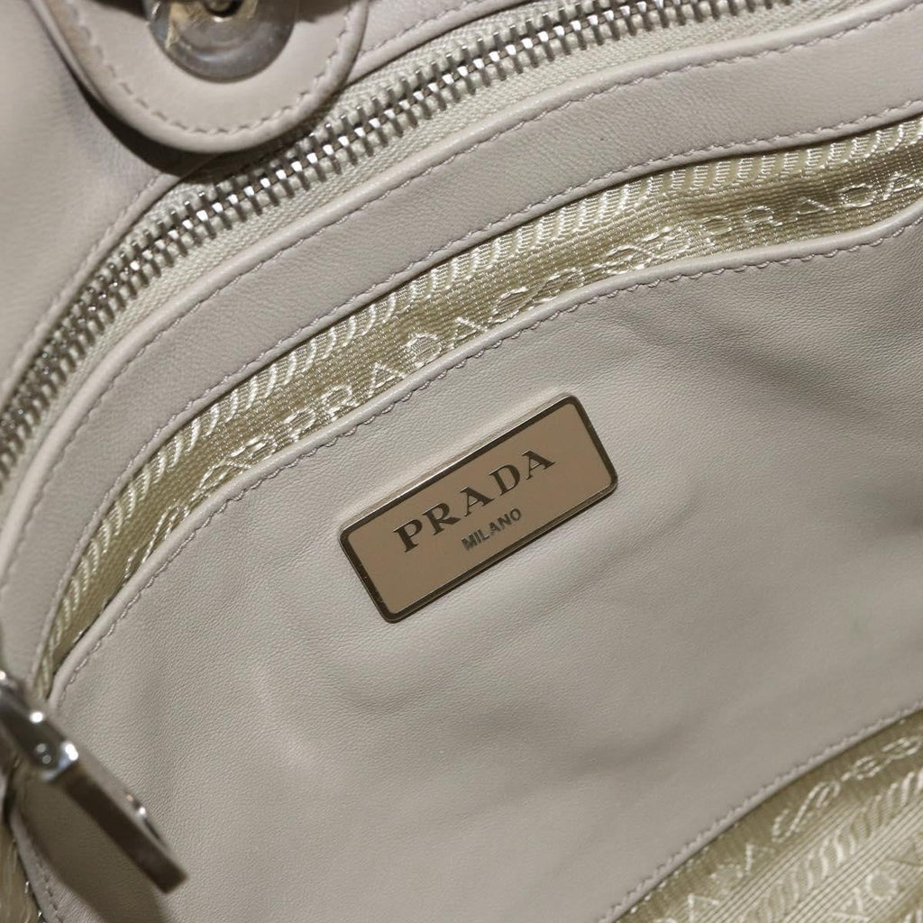 Prada Gaufre Convertible Tote Tessuto Beige Nylon Tote Bag Bag
