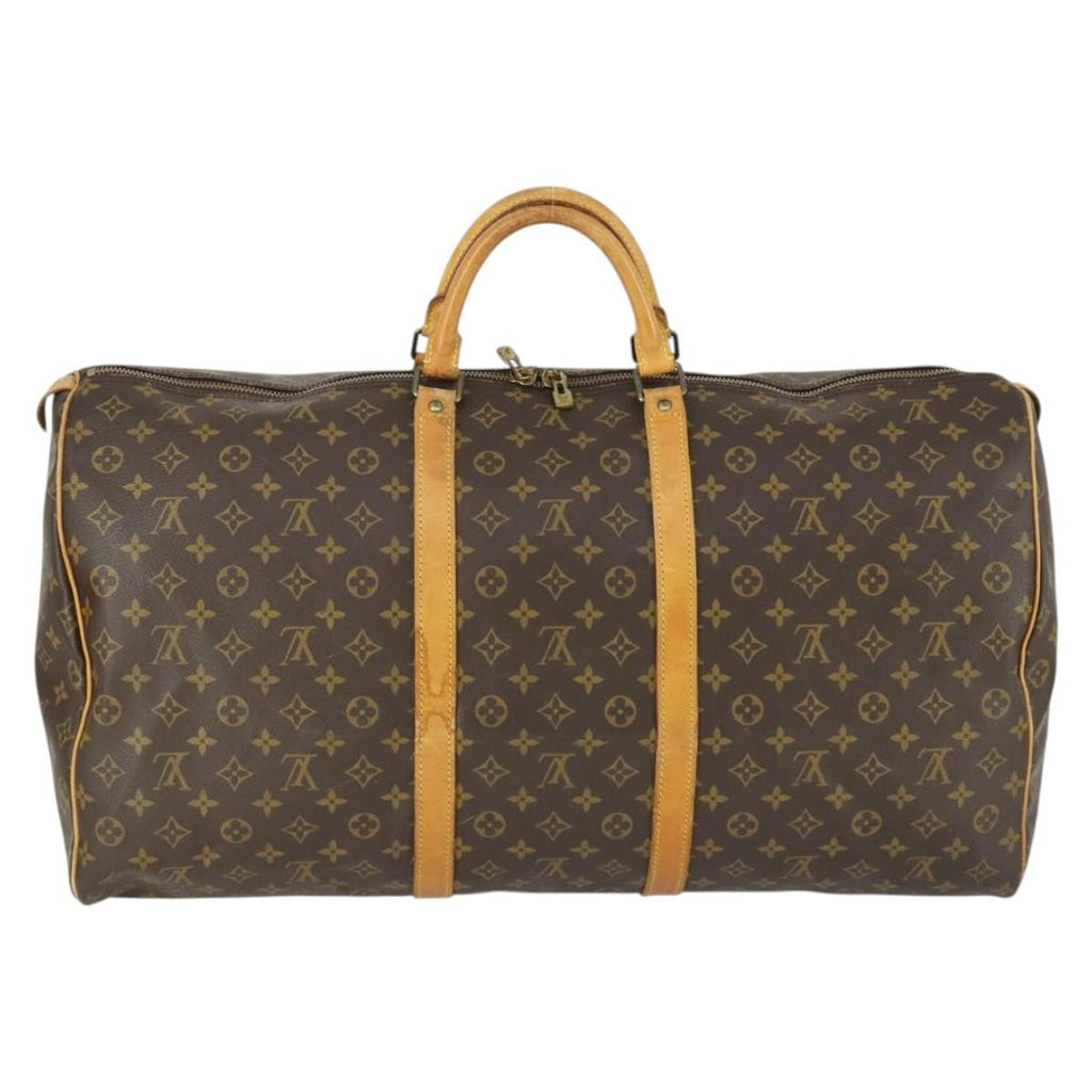Louis Vuitton Keepall Bag Monogram Canvas Brown Canvas Travel Bag