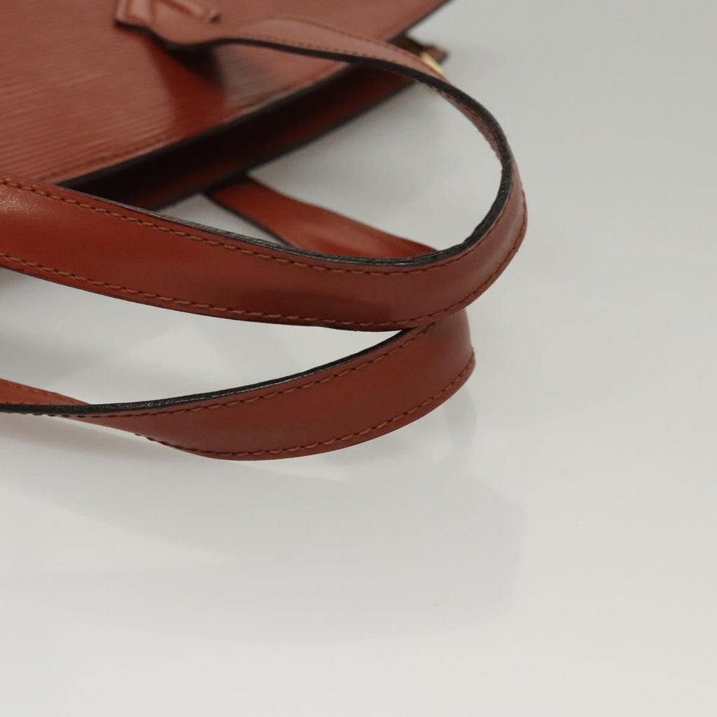 Louis Vuitton Saint Jacques Handbag Epi Leather Brown Leather Handbag