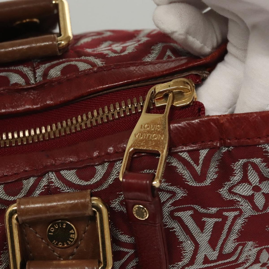 Louis Vuitton Aviator Handbag Limited Edition Monogram Jacquard Burgundy Canvas Handbag