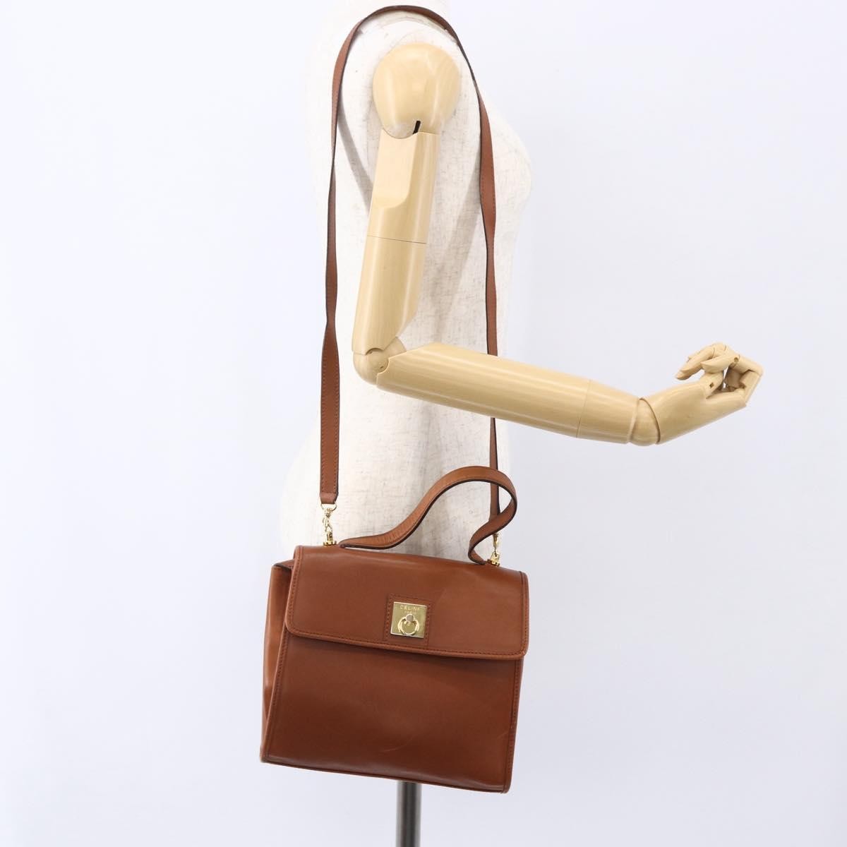Celine Handbag Leather Brown Leather Handbag