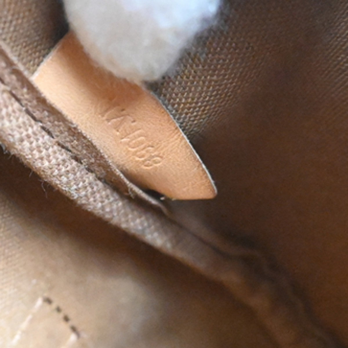 Louis Vuitton Saumur Handbag Monogram Canvas Brown Canvas Shoulder Bag