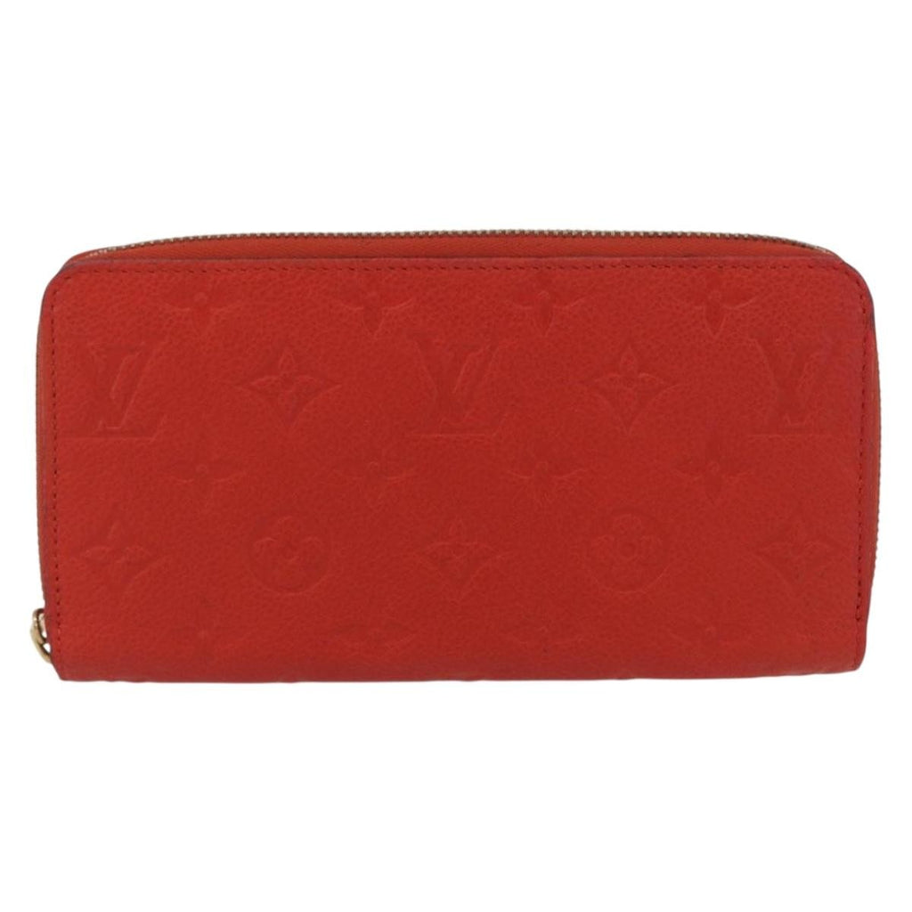 Louis Vuitton Portefeuille Zippy Monogramme Empreinte Monogramme Empreinte Orange Leather Wallets Accessory