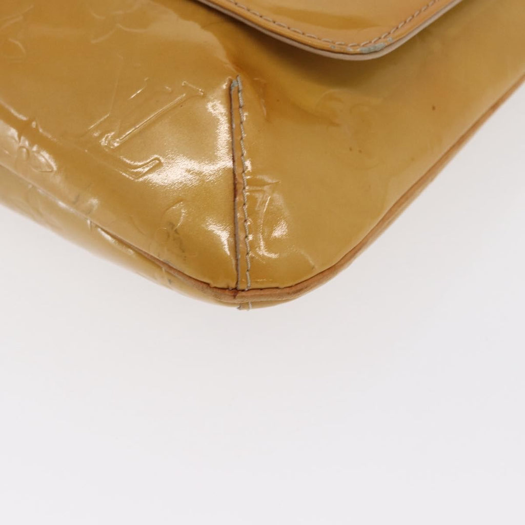 Louis Vuitton Thompson Street Handbag Monogram Vernis Yellow Patent_Leather Shoulder Bag