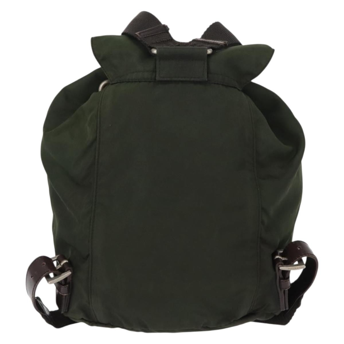 Prada Front Pocket Backpack Tessuto Khaki Nylon Backpack Bag