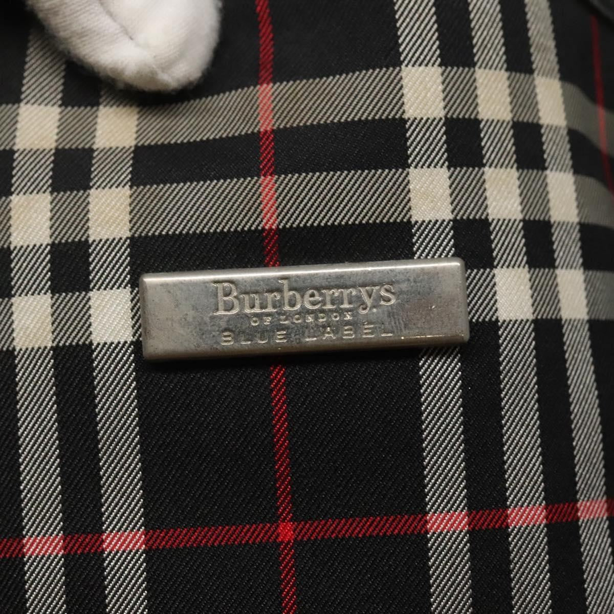 Burberry Nova Check Blue Label Nylon Black Nylon Tote Bag