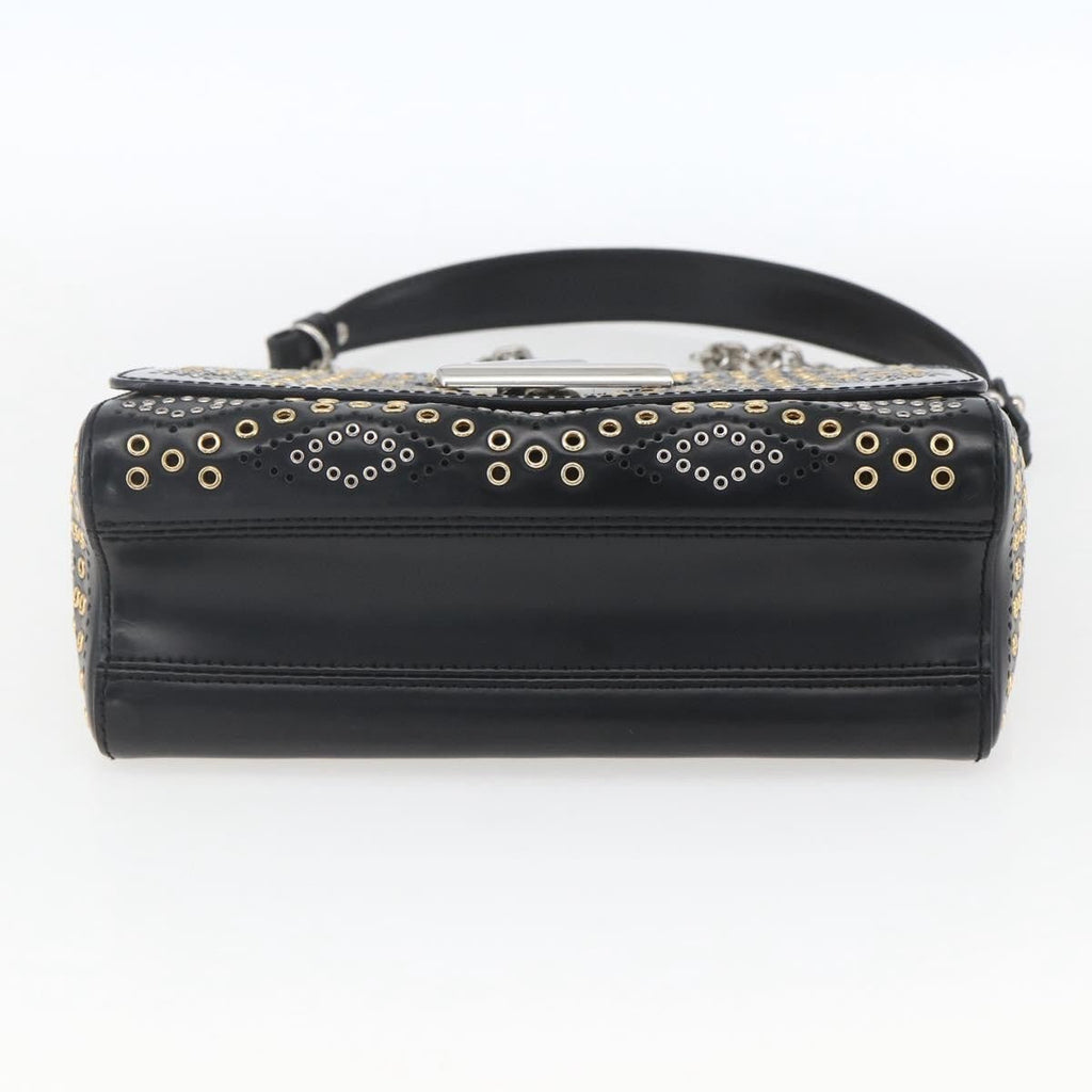 Louis Vuitton Twist Handbag Limited Edition Grommet Embellished Leather Black Leather Shoulder Bag