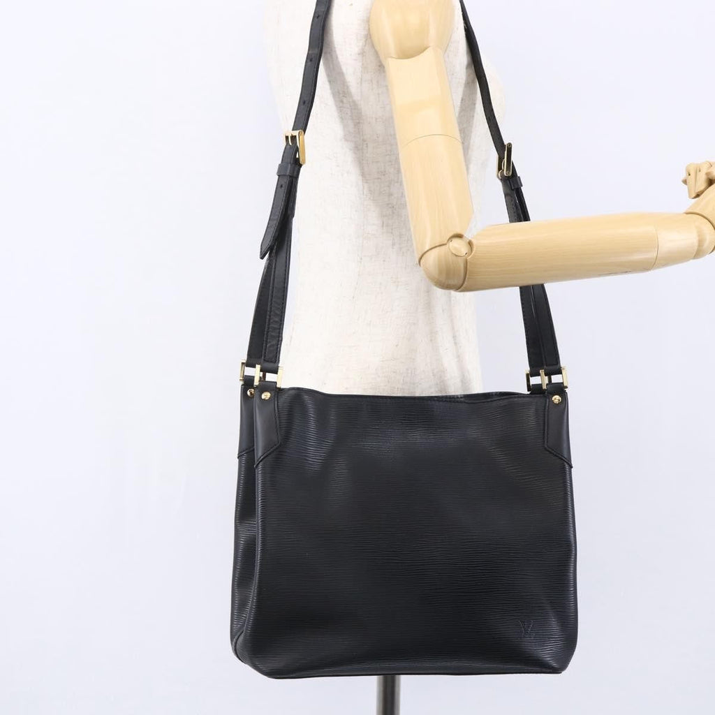 Louis Vuitton Mandara Handbag Epi Leather Black Leather Shoulder Bag