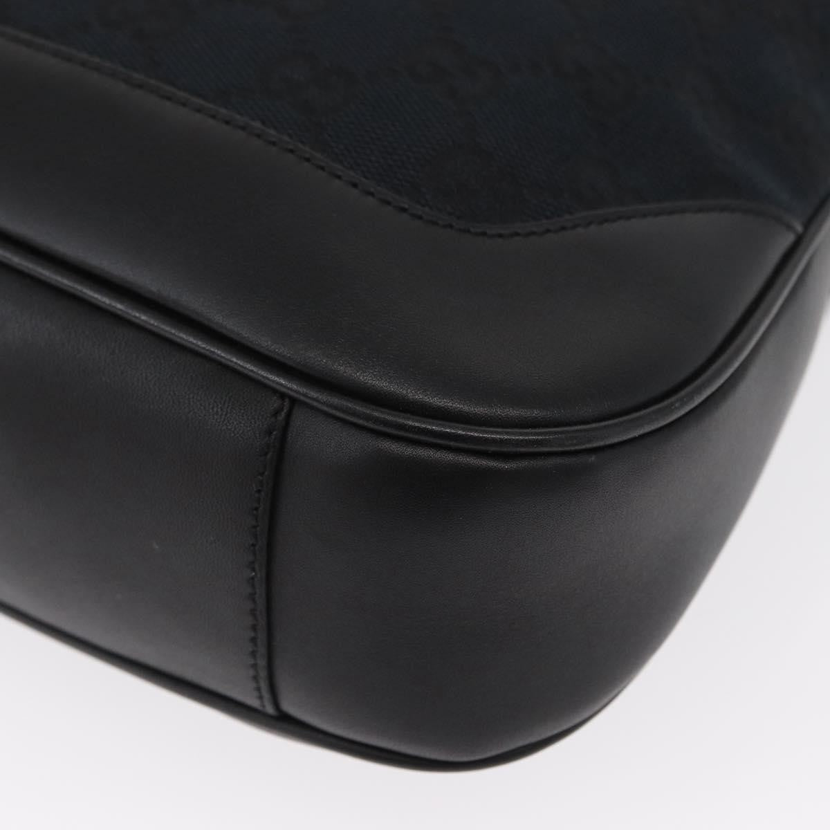 Gucci Diana Bamboo Shoulder Bag Gg Canvas Black Canvas Shoulder Bag Bag (Pre-Owned)