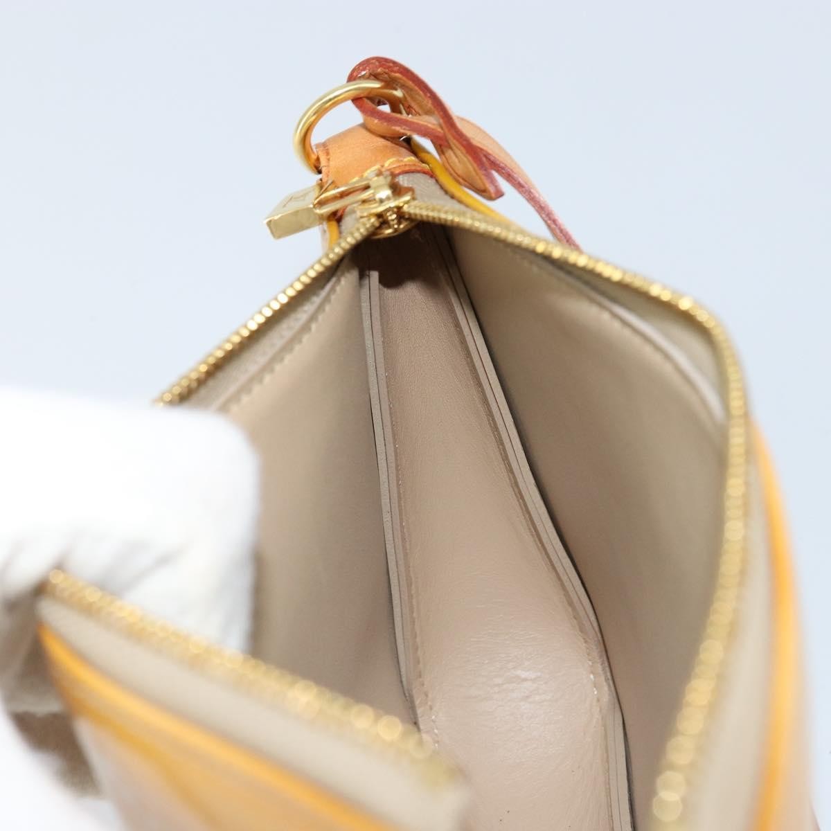 Louis Vuitton Lexington Pochette Patent Leather Beige Patent_Leather Clutche & Pouche Bag