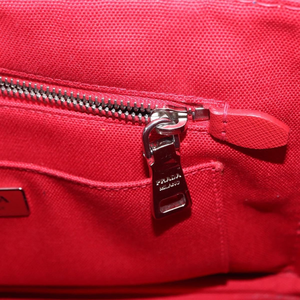 Prada Canapa Convertible Tote Canvas With Applique Blue Canvas Tote Bag Bag