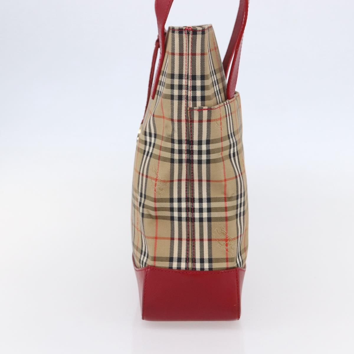 Burberry Nova Check Tote Canvas Check Pattern Beige Canvas Tote Bag