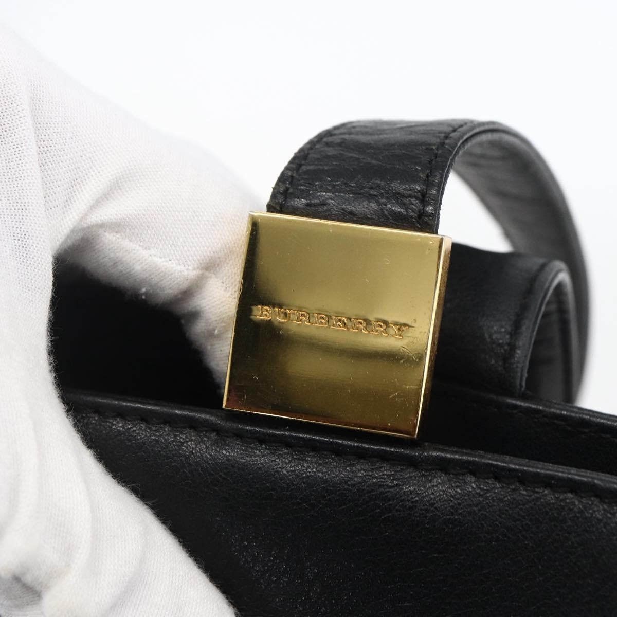 Burberry Vintage Tote Bag Leather Black Leather Tote Bag