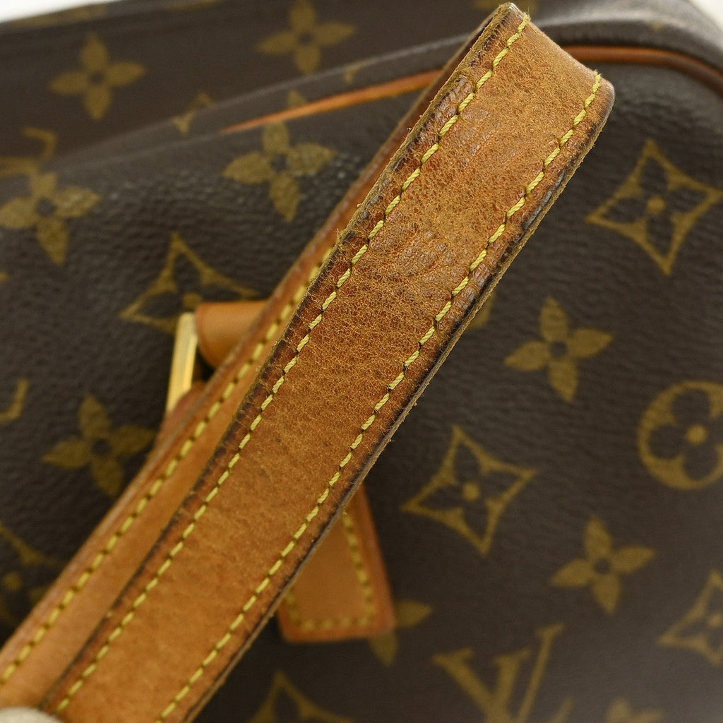 Louis Vuitton Cite Handbag Monogram Canvas Brown Canvas Shoulder Bag
