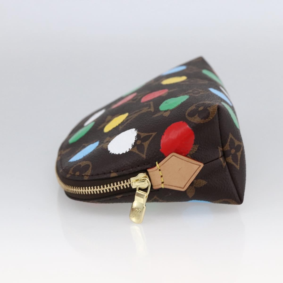 Louis Vuitton Cosmetic Pouch Yayoi Kusama Painted Dots Monogram Canvas Multicolour Canvas Clutche & Pouche Bag
