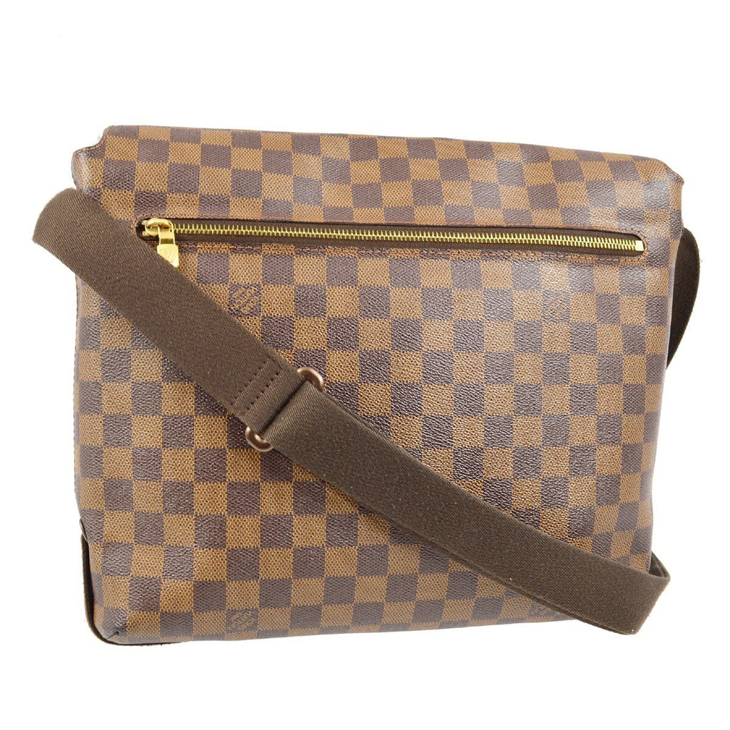 Louis Vuitton Brooklyn Handbag Damier Brown Canvas Shoulder Bag