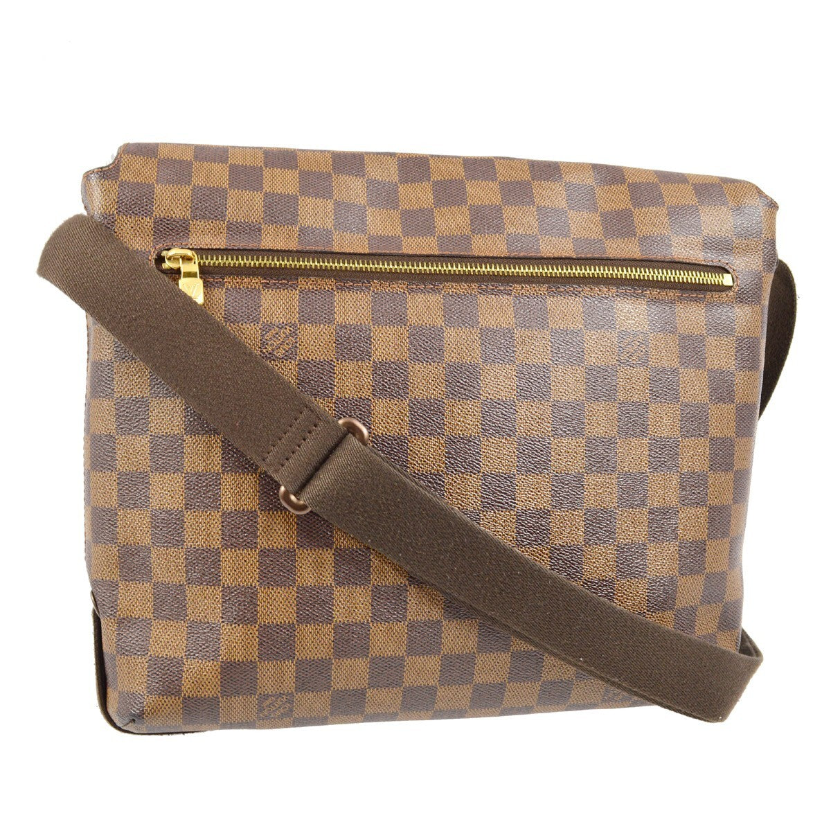 Louis Vuitton Brooklyn Handbag Damier Brown Canvas Shoulder Bag
