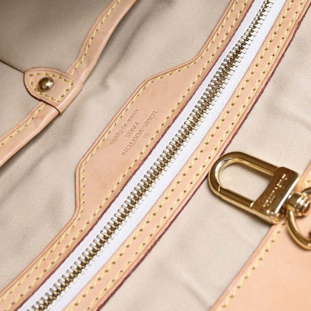 Louis Vuitton Pampelonne Handbag Damier White Canvas Tote Bag