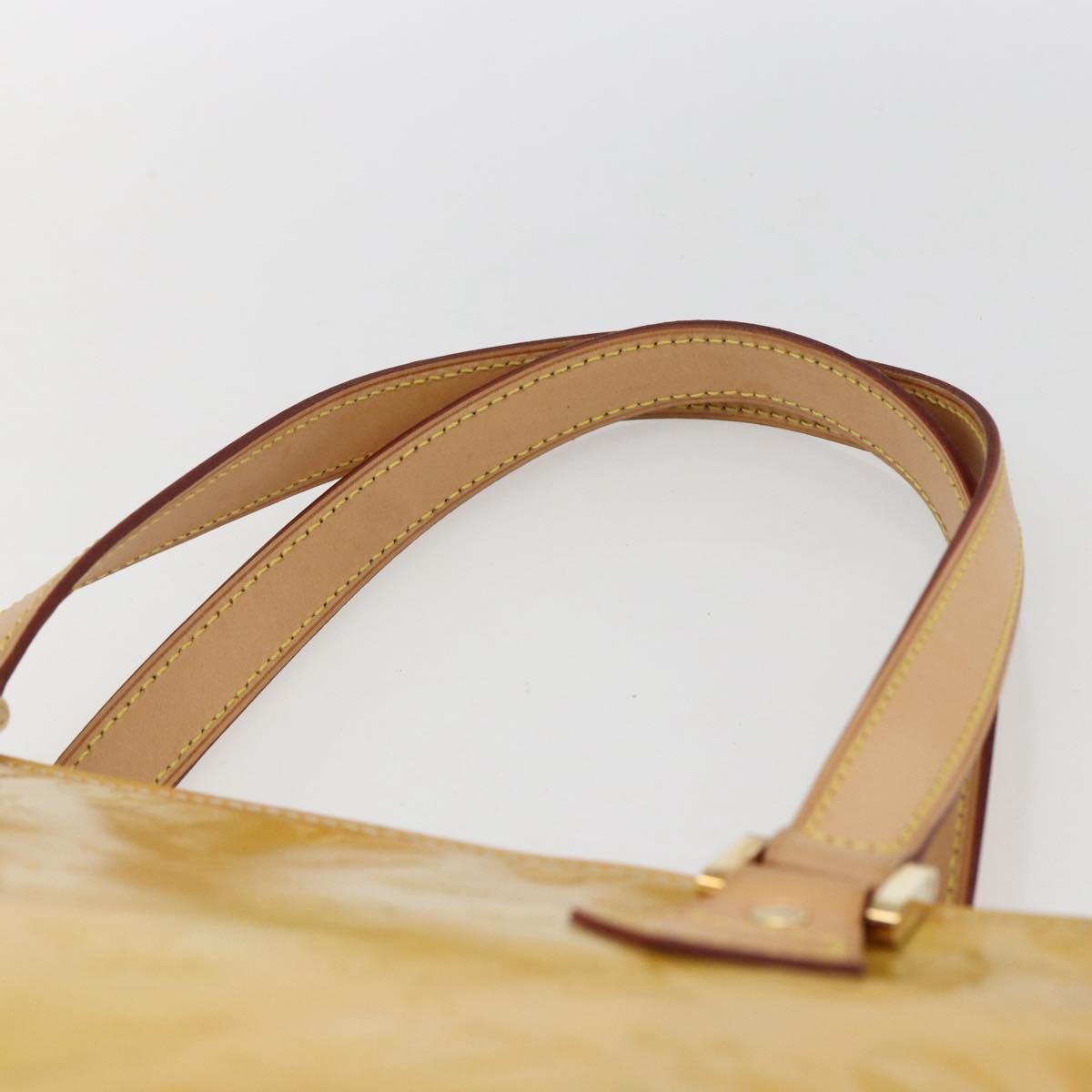 Louis Vuitton Houston Handbag Monogram Vernis Yellow Patent_Leather Tote Bag