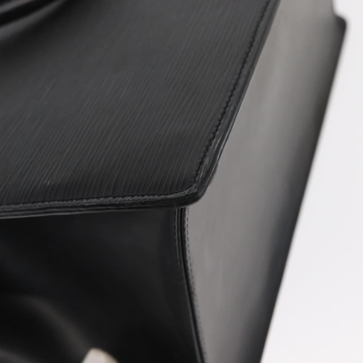 Louis Vuitton Riviera Handbag Epi Leather Black Leather Handbag