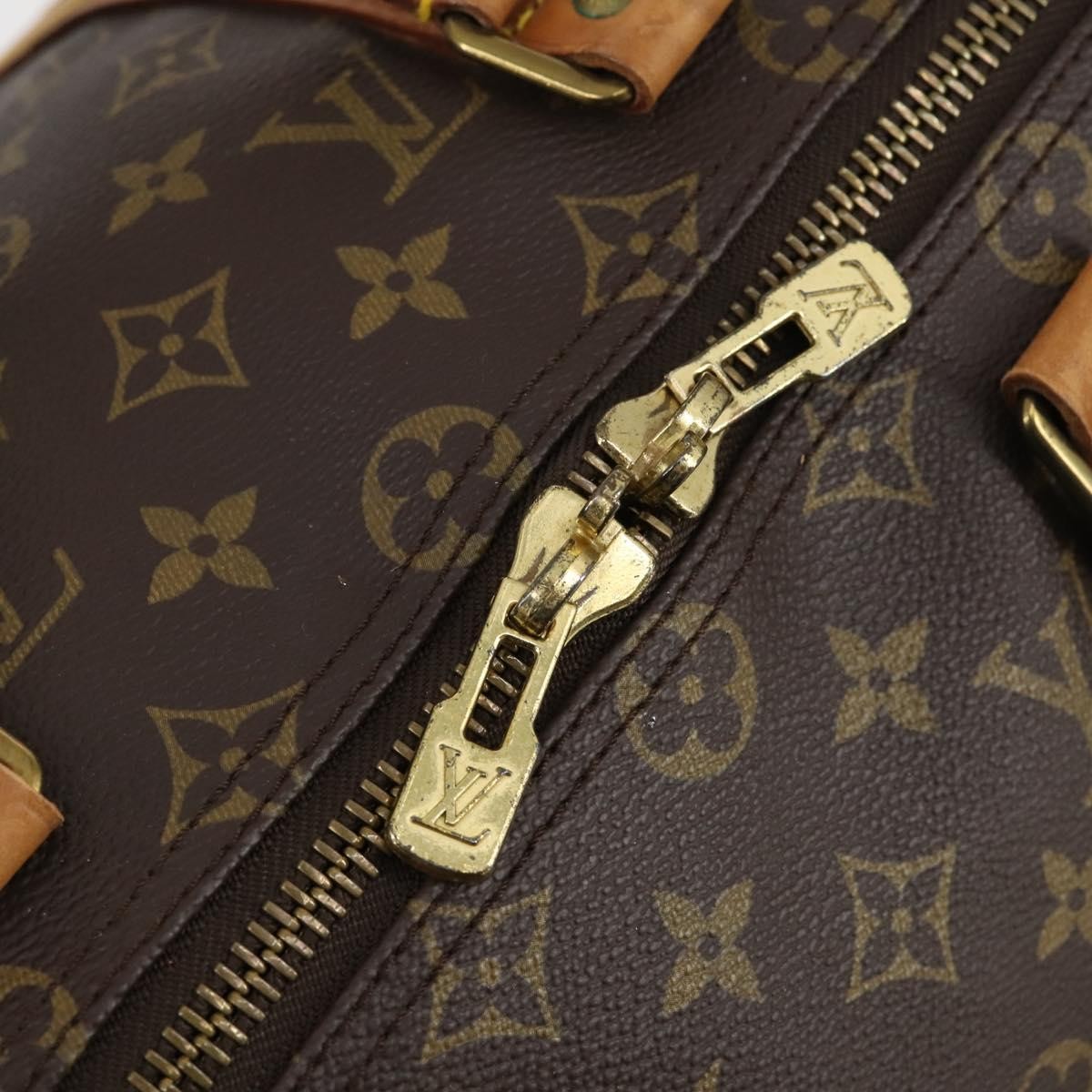 Louis Vuitton Keepall Bag Monogram Canvas Brown Canvas Travel Bag