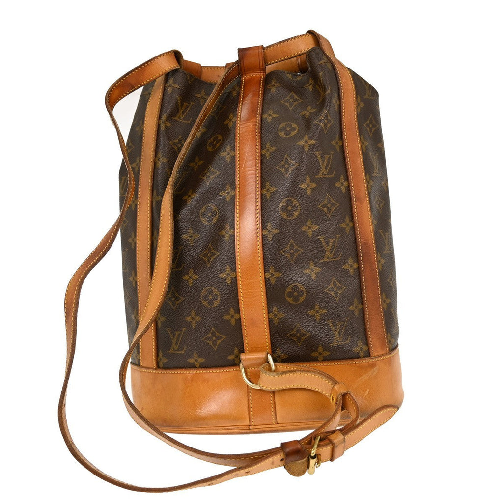 Louis Vuitton Randonnee Backpack Monogram Canvas Brown Canvas Shoulder Bag