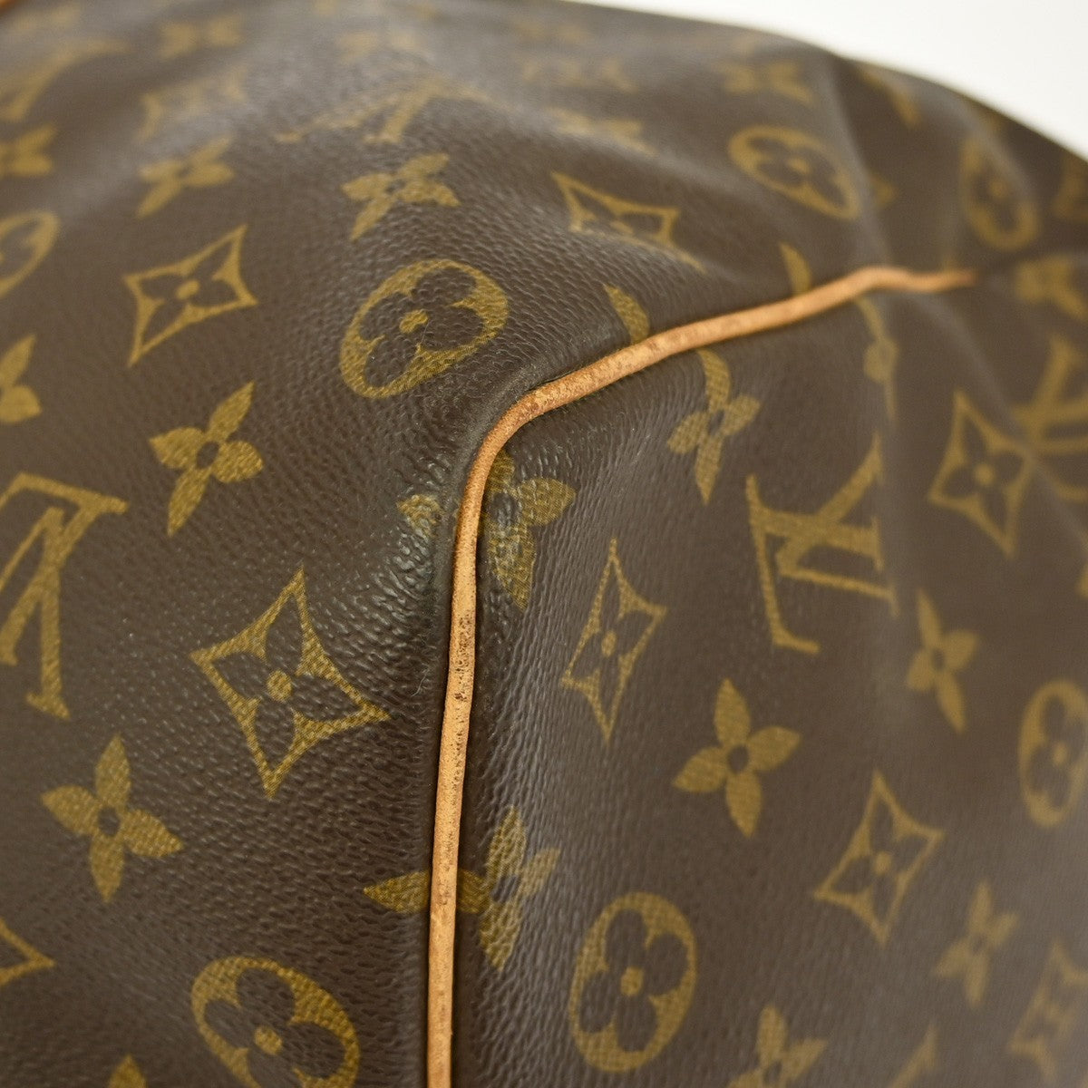 Louis Vuitton Keepall Bag Monogram Canvas Brown Canvas Travel Bag