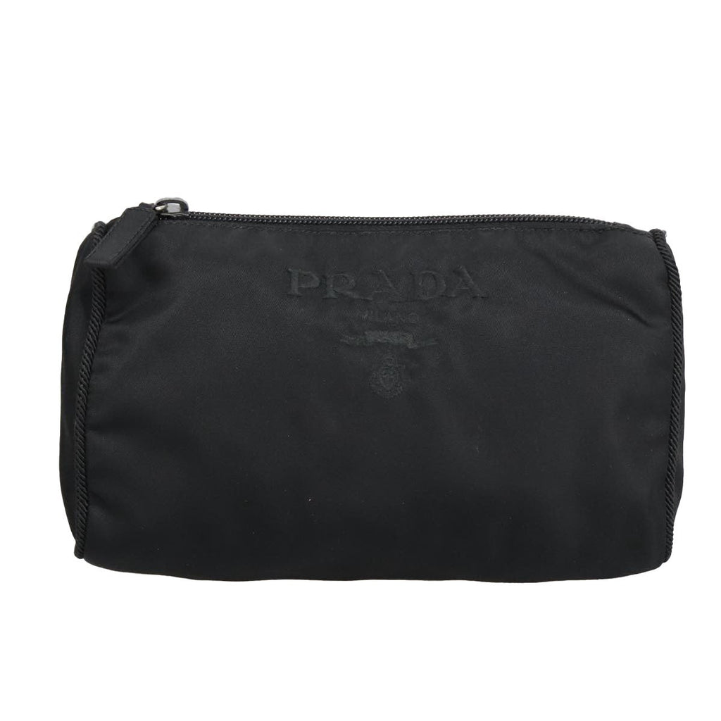 Prada Toiletry Pouch Tessuto Black Nylon Clutche & Pouche Bag