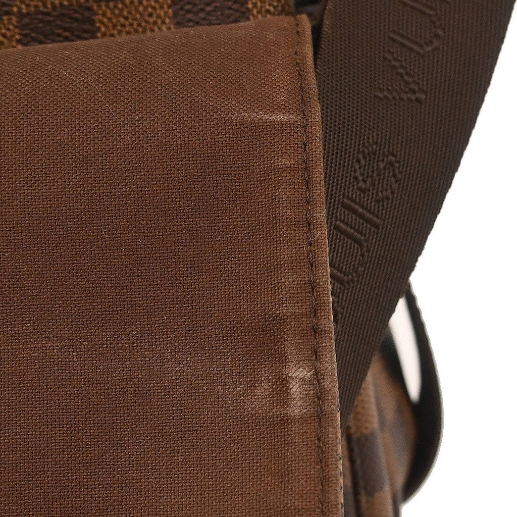 Louis Vuitton Naviglio Handbag Damier Brown Canvas Shoulder Bag
