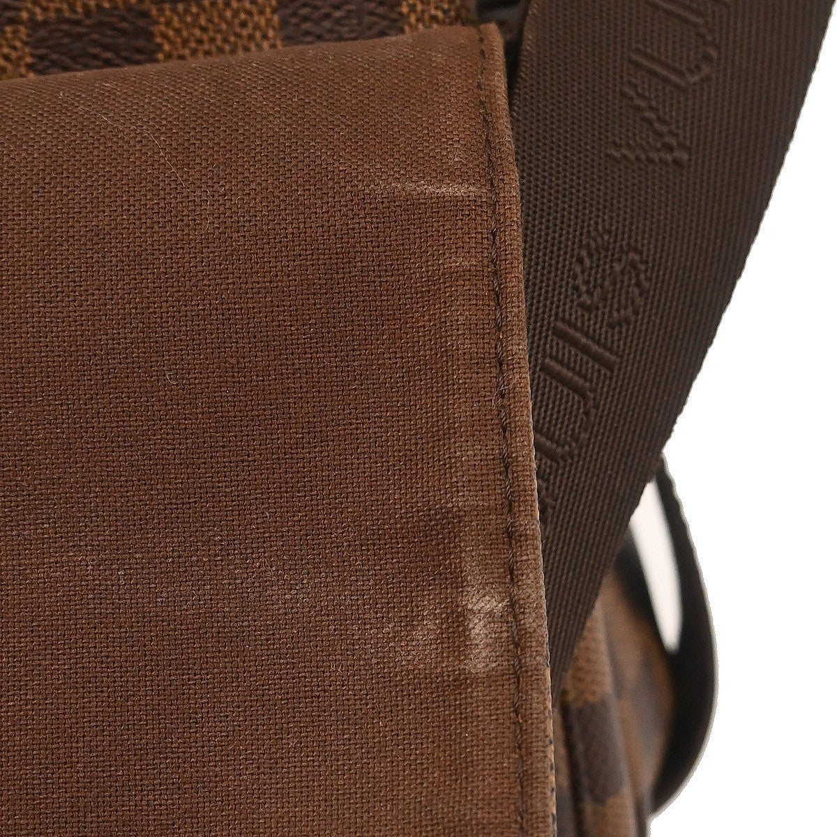 Louis Vuitton Naviglio Handbag Damier Brown Canvas Shoulder Bag