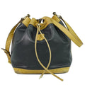 Celine Bucket Sangle Black And Brown Leather Black Leather Shoulder Bag Bag