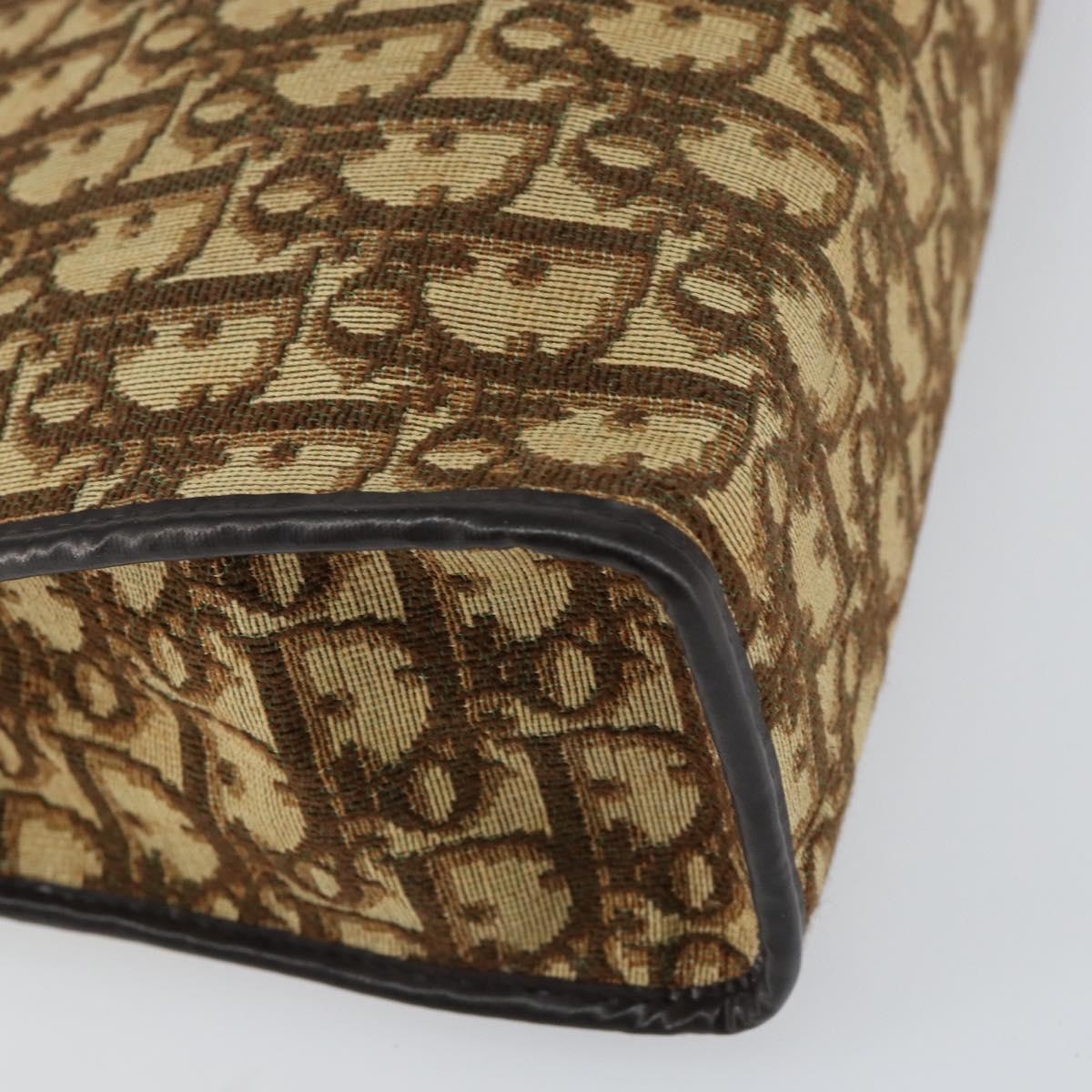 Christian Dior Trotter Shoulder Bag Canvas Beige Canvas Shoulder Bag Bag (Pre-Owned)