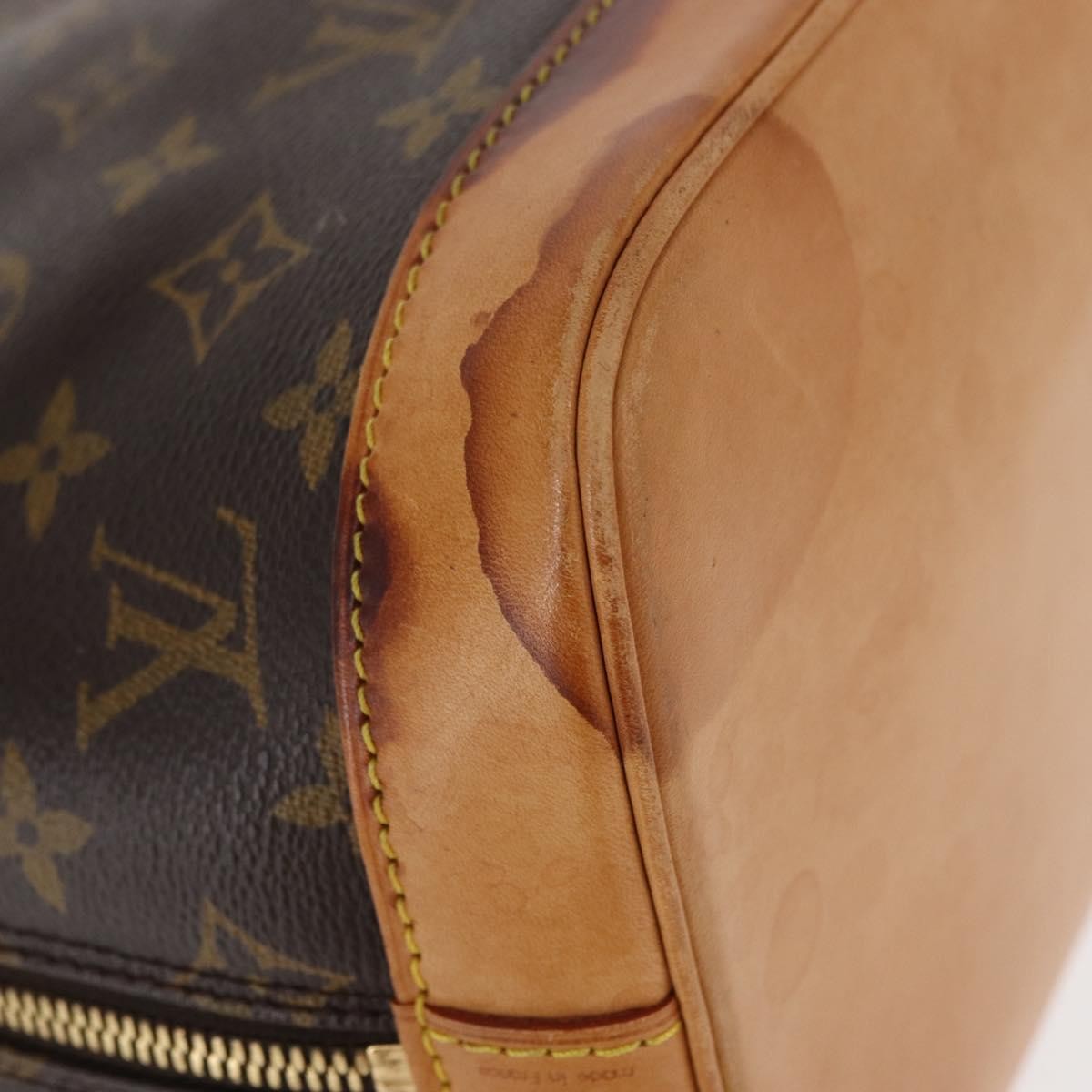 Louis Vuitton Alma Handbag Monogram Canvas Brown Canvas Handbag