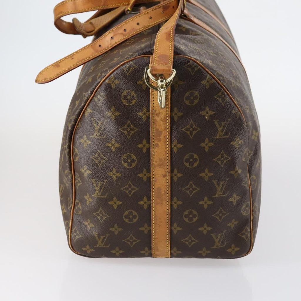 Louis Vuitton Keepall Bandouliere Bag Monogram Canvas Brown Canvas Travel Bag