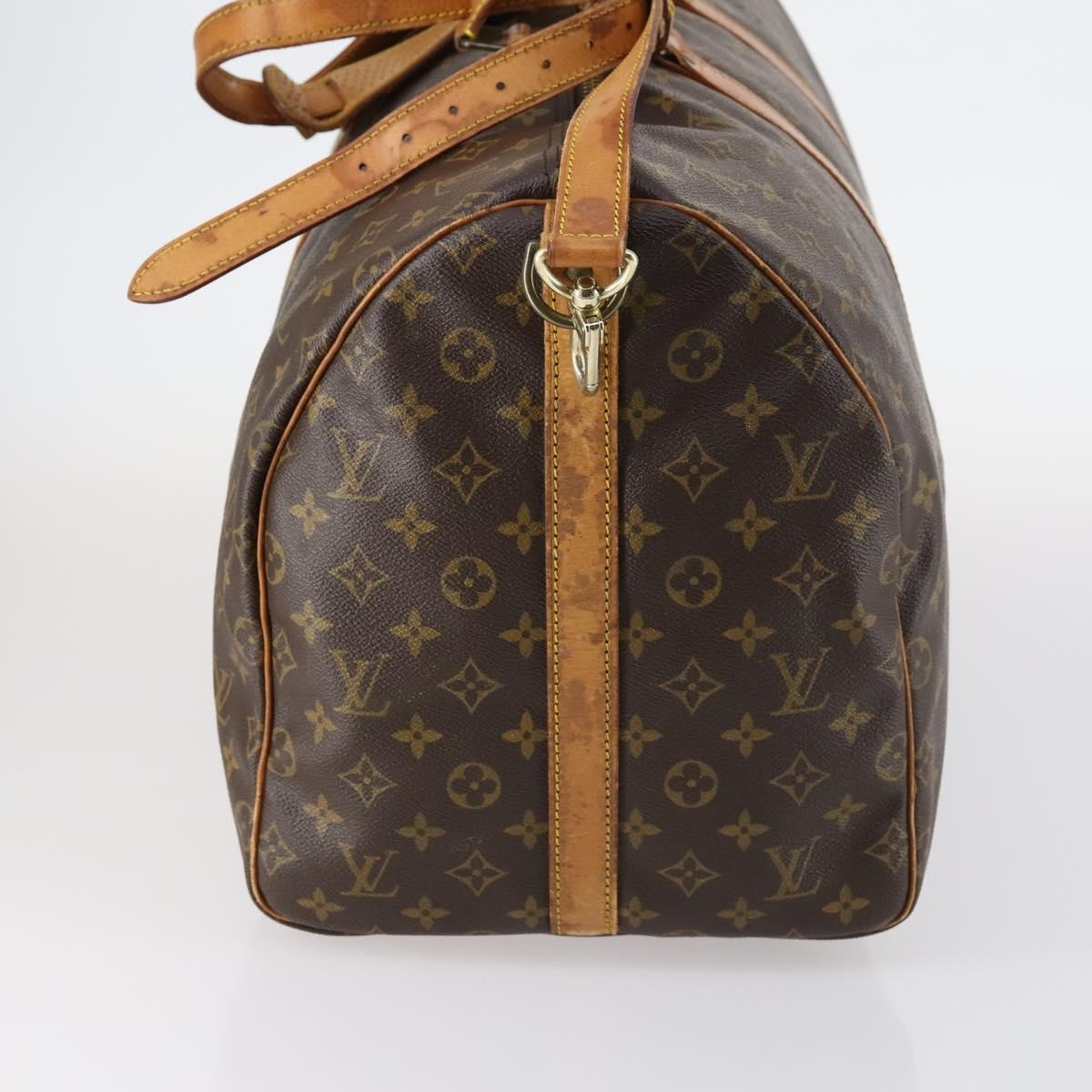 Louis Vuitton Keepall Bandouliere Bag Monogram Canvas Brown Canvas Travel Bag