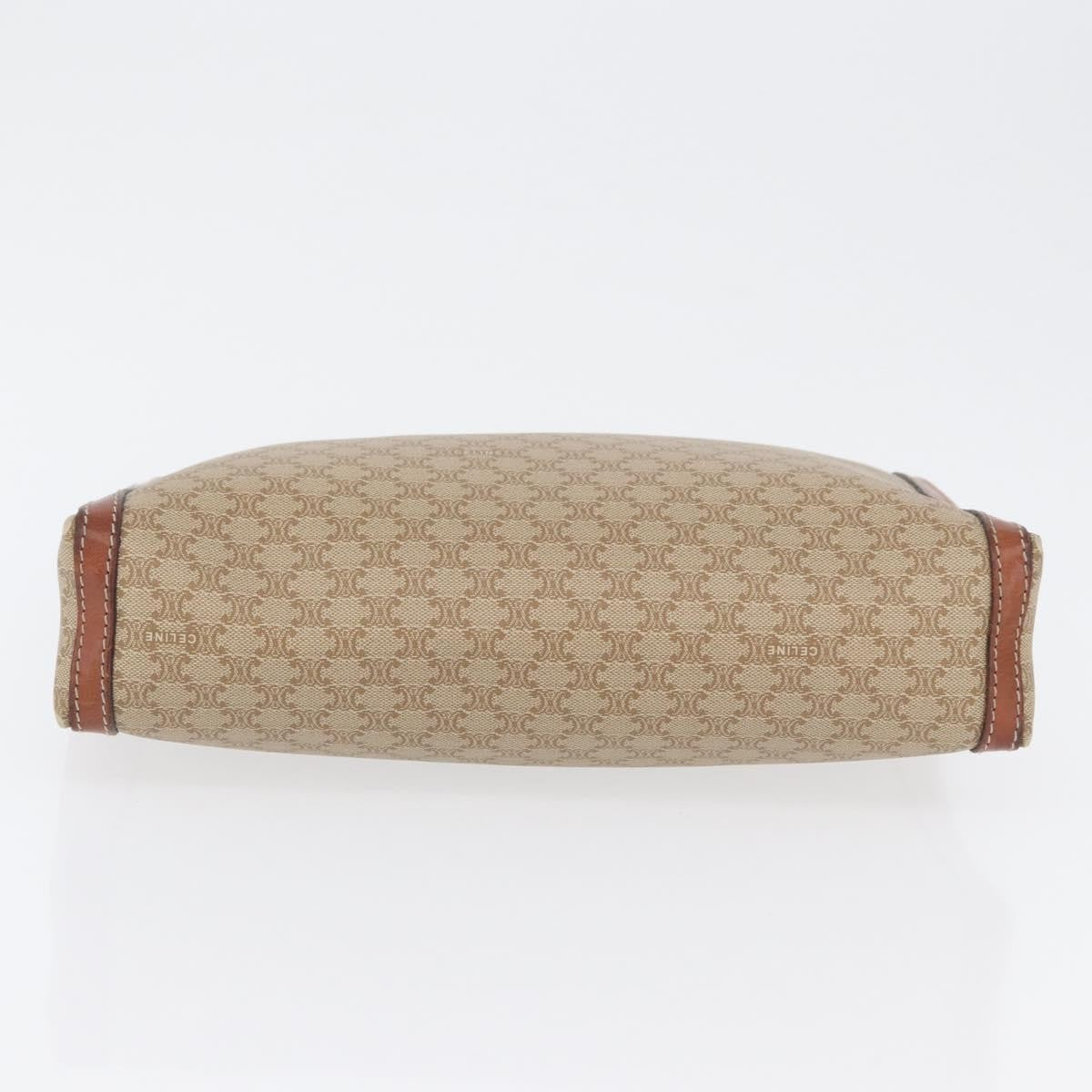 Celine Macadam Pochette Canvas And Leather Beige Canvas Clutche & Pouche Bag