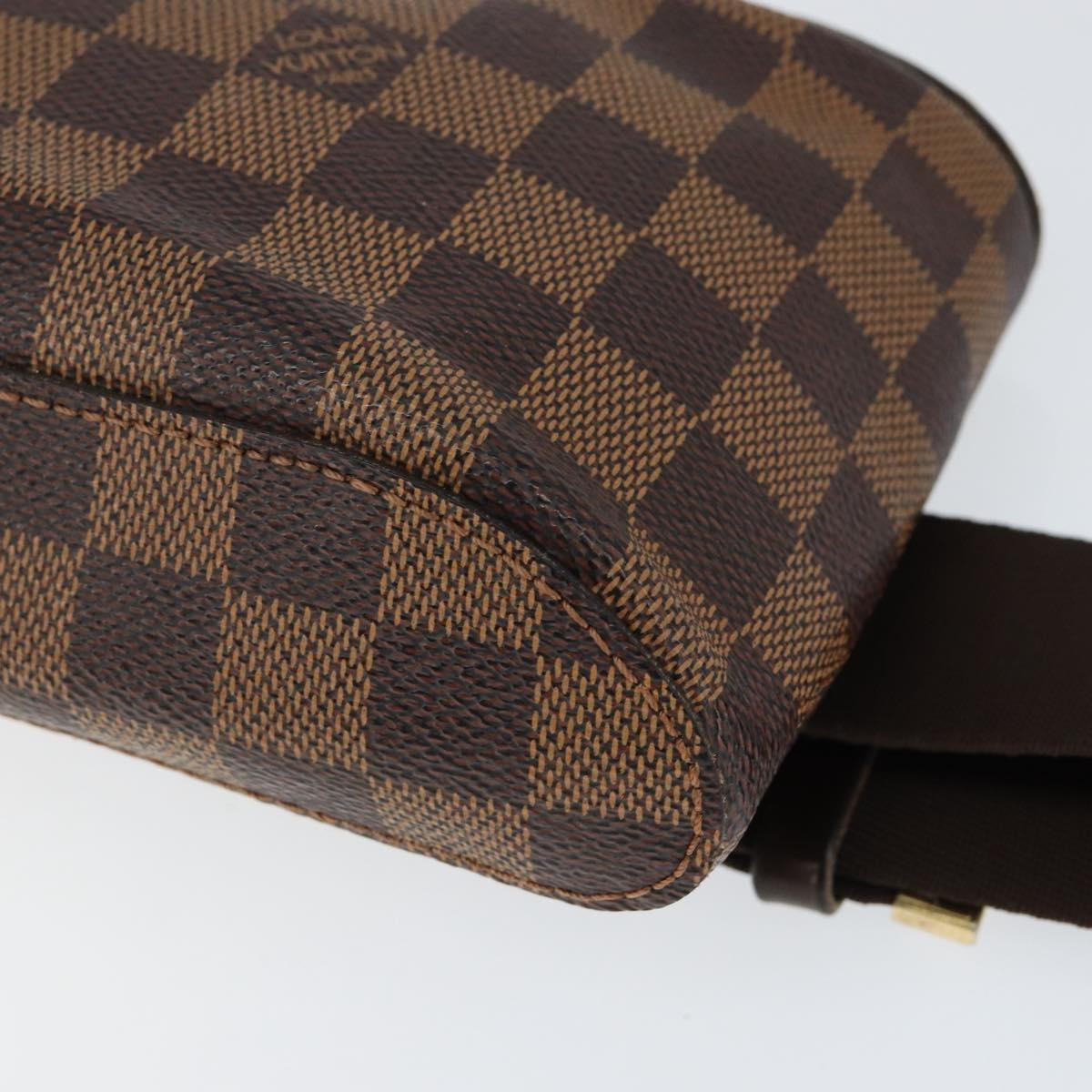 Louis Vuitton Geronimos Waist Bag Damier Brown Canvas Clutche & Pouche Bag