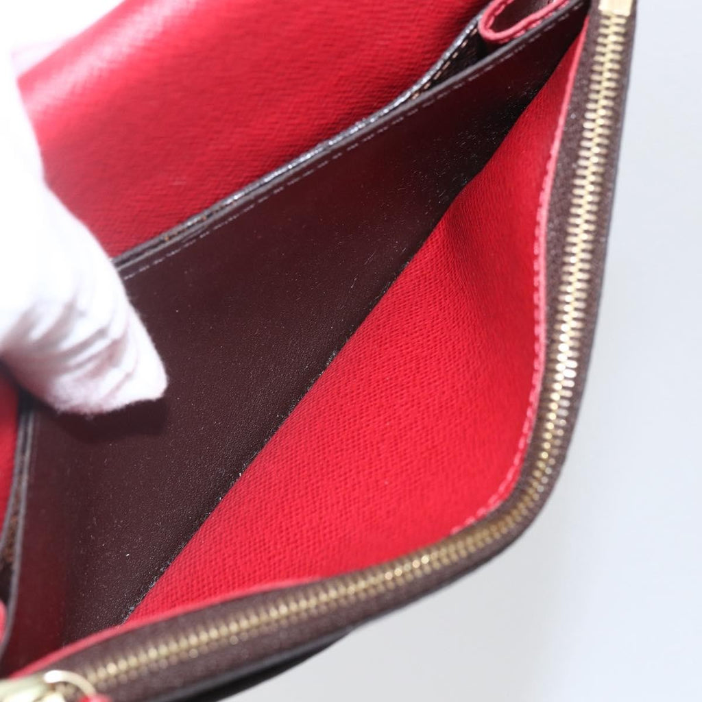 Louis Vuitton Emilie Wallet Damier Brown Canvas Wallets Accessory