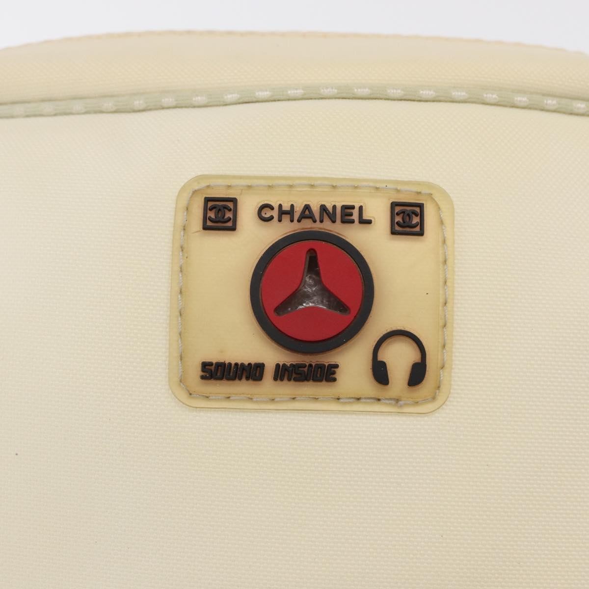 Chanel Sport Line Camera Crossbody Bag Nylon White Nylon Shoulder Bag Bag