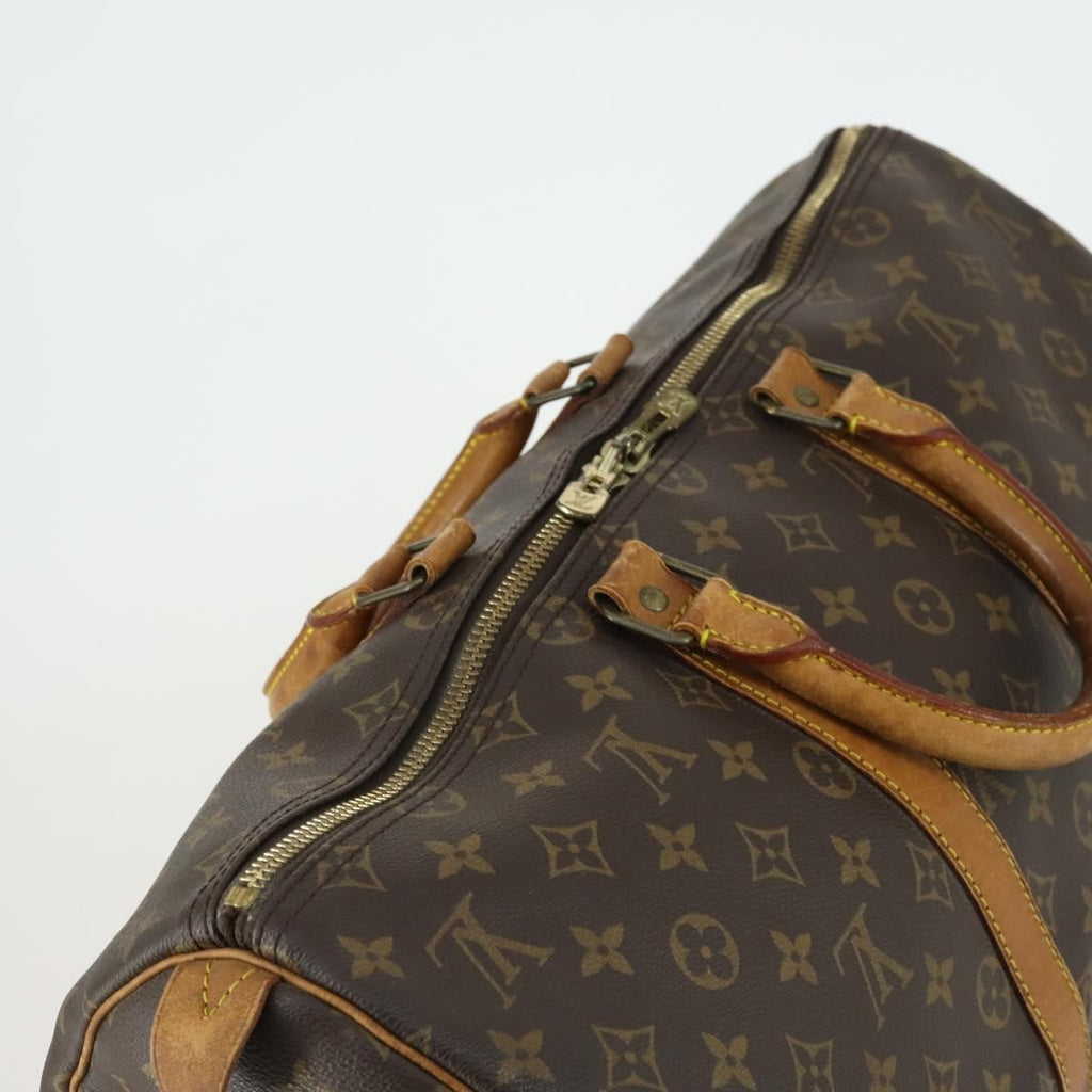 Louis Vuitton Keepall Bag Monogram Canvas Brown Canvas Travel Bag