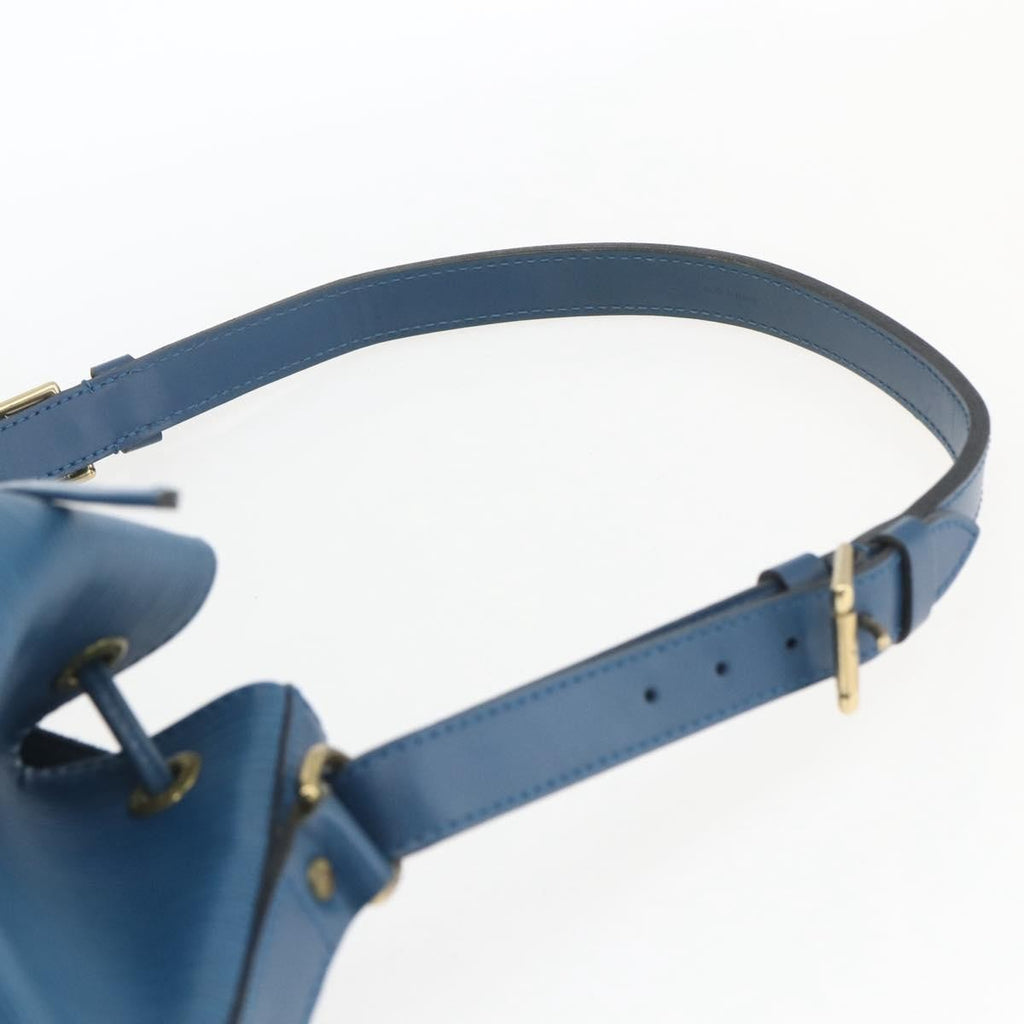 Louis Vuitton Petit Noe Handbag Epi Leather Blue Leather Shoulder Bag