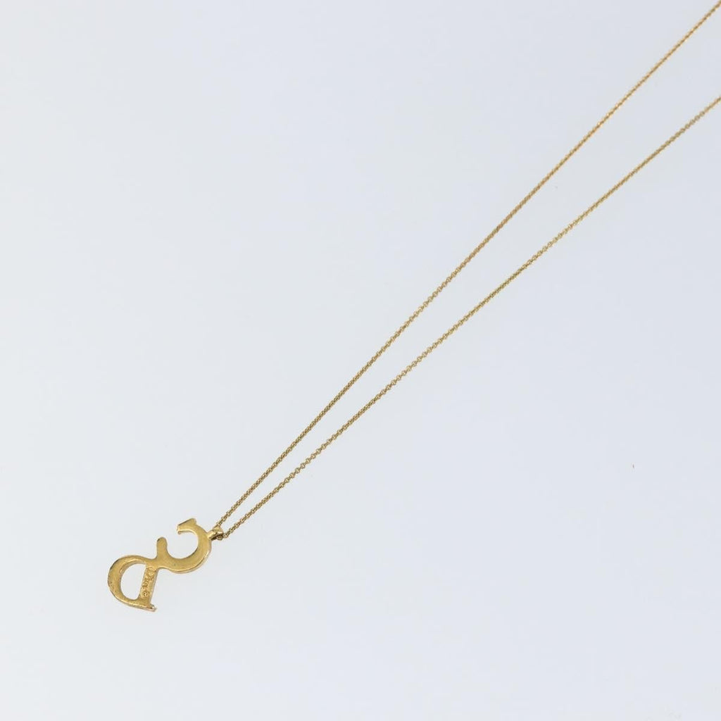 Christian Dior Cd Pendant Necklace Metal Gold Metal Necklace Jewelry (Pre-Owned)