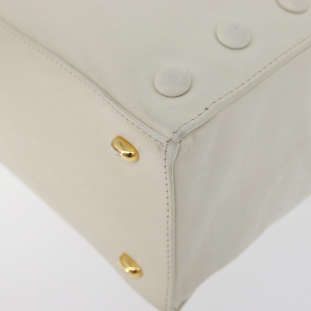 Celine Handbag Leather White Leather Handbag