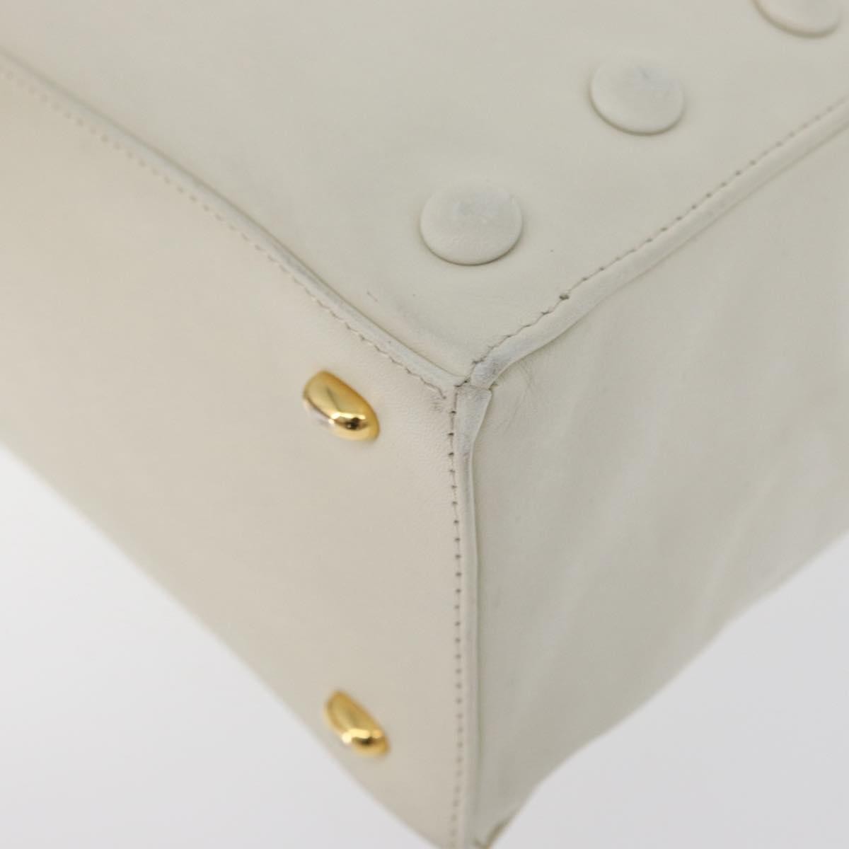 Celine Handbag Leather White Leather Handbag