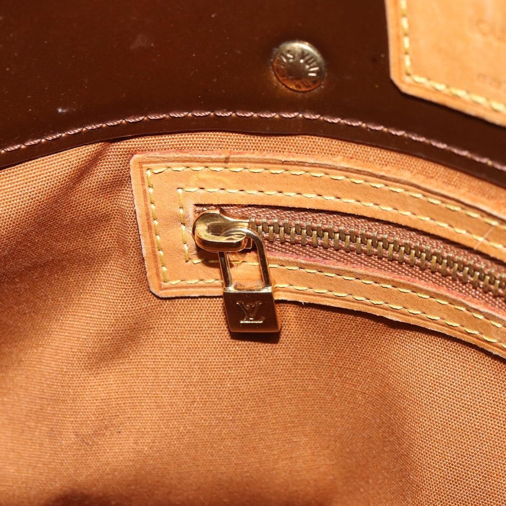 Louis Vuitton Reade Handbag Monogram Vernis Brown Patent_Leather Handbag