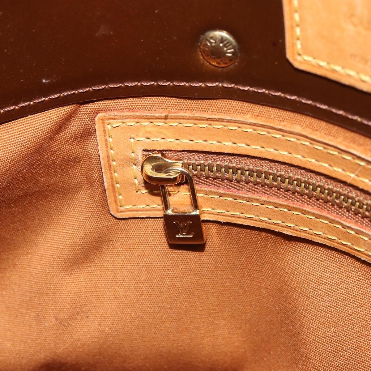 Louis Vuitton Reade Handbag Monogram Vernis Brown Patent_Leather Handbag