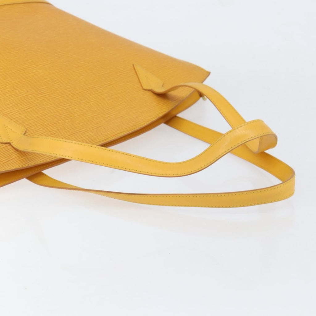 Louis Vuitton Saint Jacques Handbag Epi Leather Yellow Leather Handbag